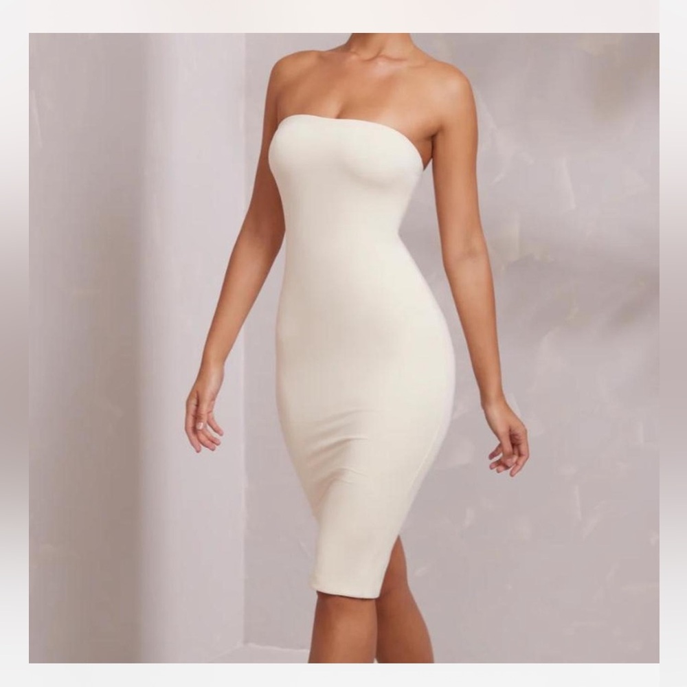 Oh Polly Bandeau Midi dress new